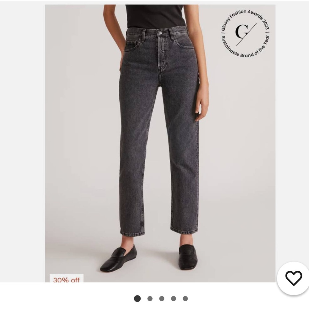 Everlane The High Rise Straight Jean Black Size 27